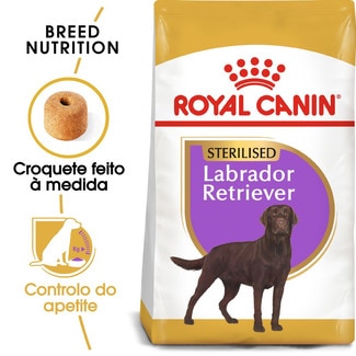 Royal Canin Alimento Seco para Cão Adulto Esterilizado Labrador Retriever embalagem 12 kg