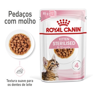 Royal Canin Alimento Húmido para Gato Sterilised embalagem 85 g