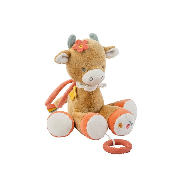 Nattou – Peluche musical vaca Nattou colección Mila, Zöe & Lana.
