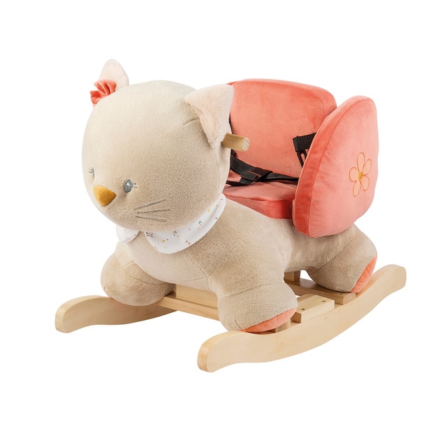 Nattou – Balancín velour Nattou gatito colección Mila, Zöe & Lana.