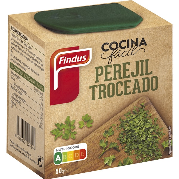 perejil troceado 100% natural envase 50 g