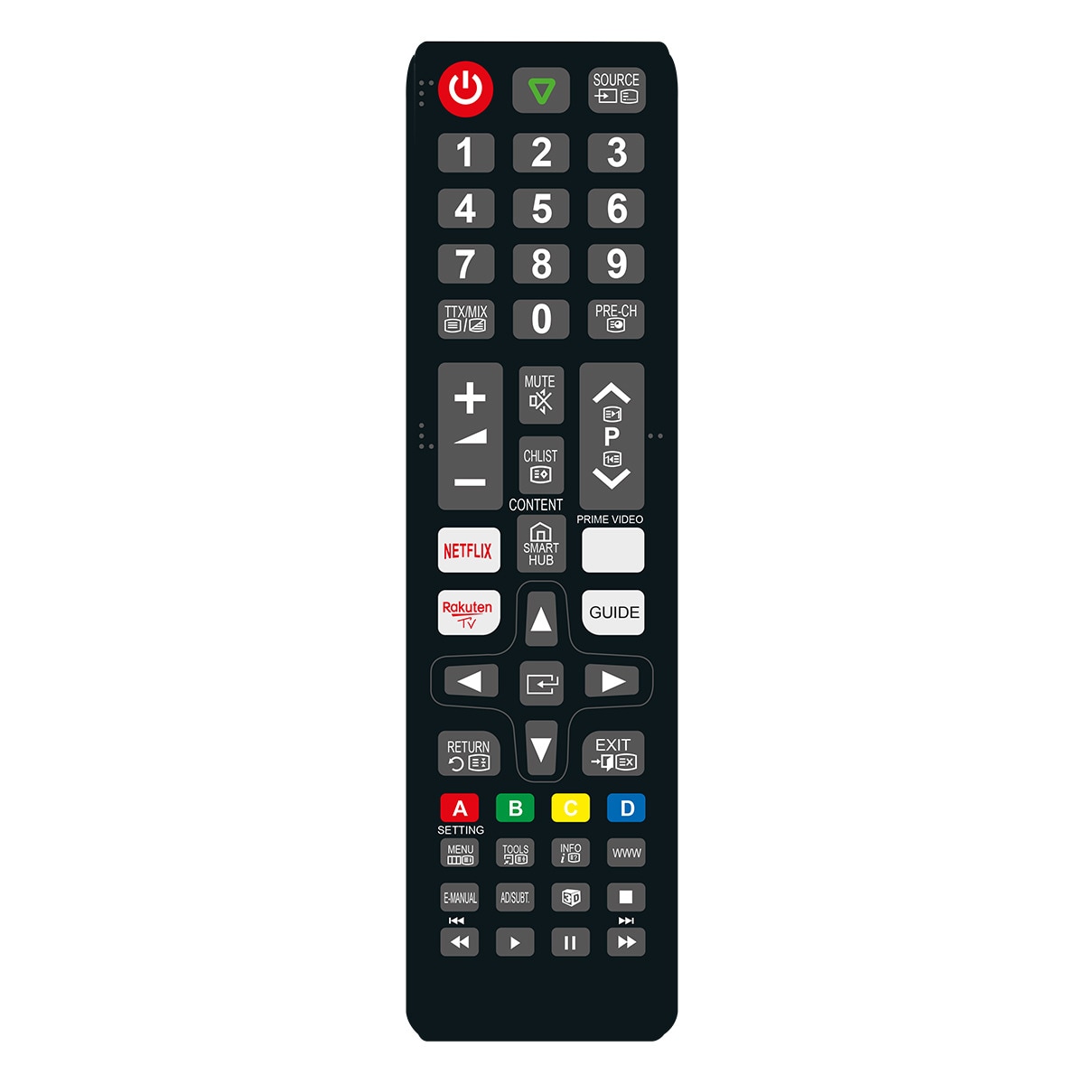 Imagen 0 de Mando a distancia universal Inves RM-1088 para televisores Samsung LCD/LED Smart TV