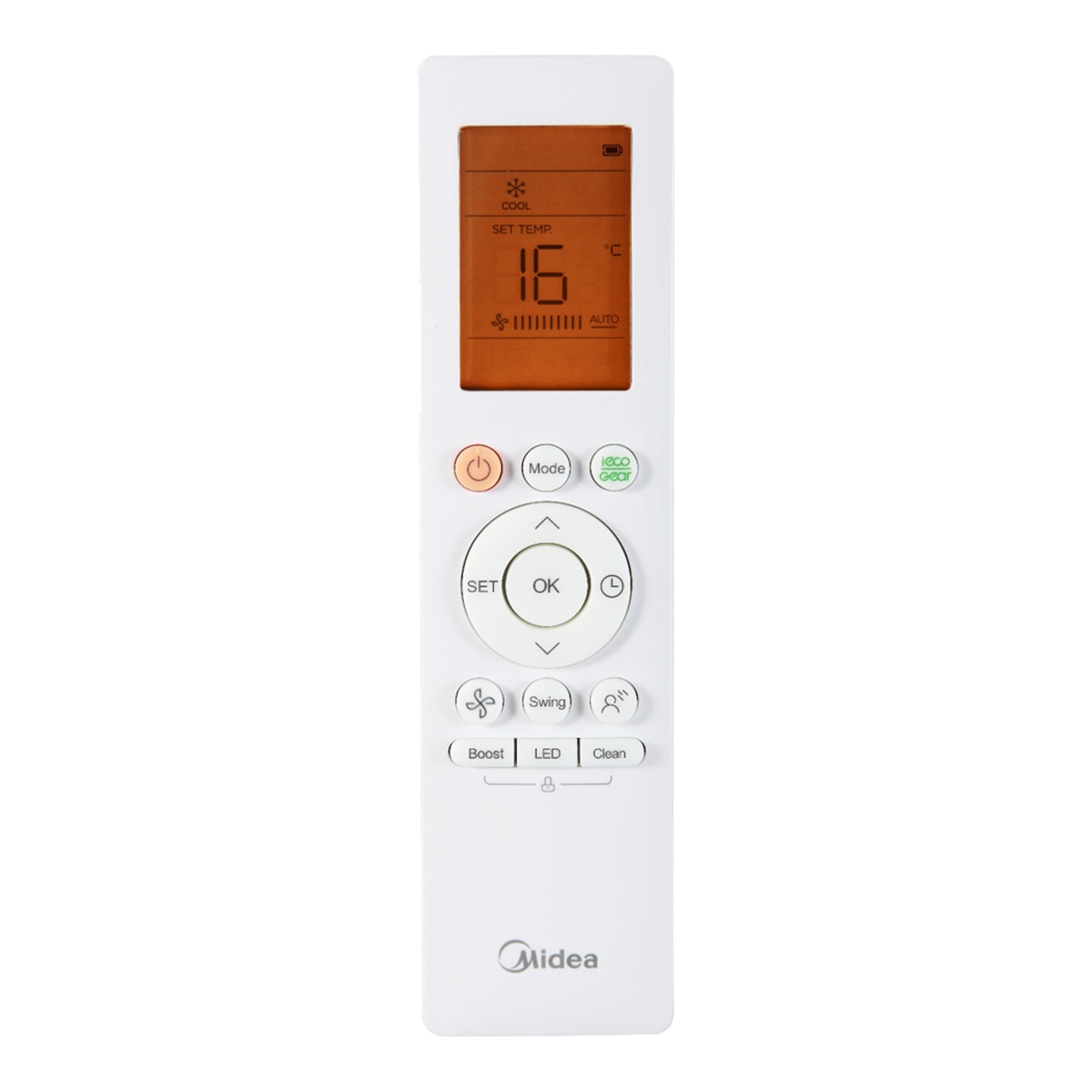 Midea - Mando a distancia Midea para aire acondicionado - RG10N3(2HS)BGEF.