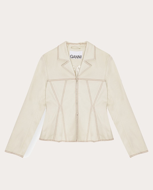 Chaqueta Herringbone de algodón