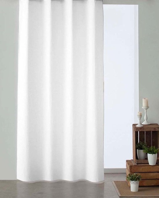 Cortina dobladillo visillo Blanco Optico 140x260
