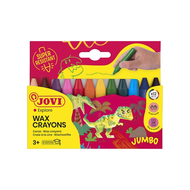 WAX CRAYONS JUMBO 12 ceras Jovi Multicolor.