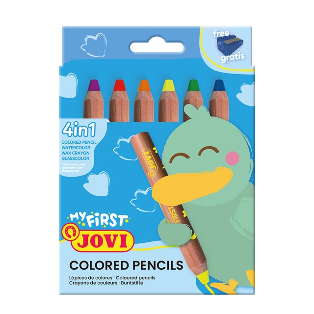 MY FIRST Colored Pencil 6 lápices Jovi Multicolor.