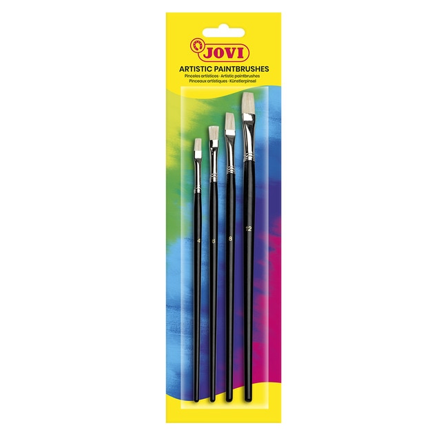 ARTISTIC BRUSHES - tamaños 4, 6, 8, 12 Jovi Negro.