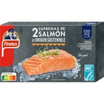 supremas de salmón sin piel 2 unidades estuche 200 g