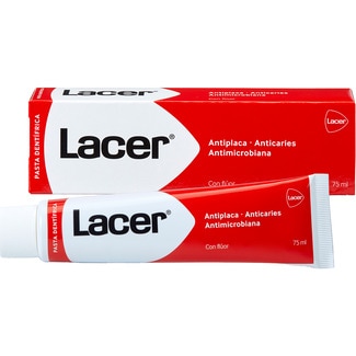 LACER pasta dentífrica antiplaca y anticaries con flúor tubo 75 ml