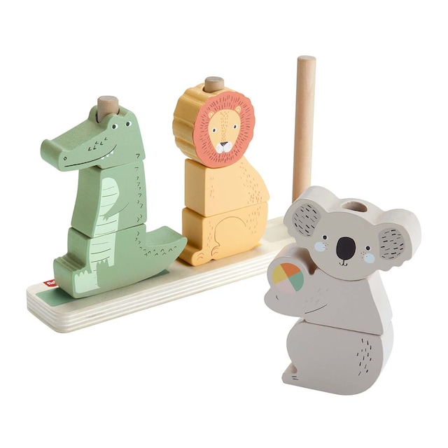 Bloques madera apilables de animales Fisher-Price