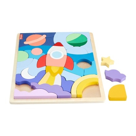Puzzle madera espacio 