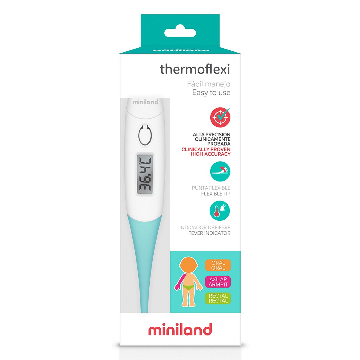 Termómetro de Ponta Flexível Thermoflexi Branco-5