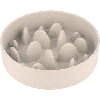 FRED&RITA Slow Digest beige dog food bowl 21 cm 1 each
