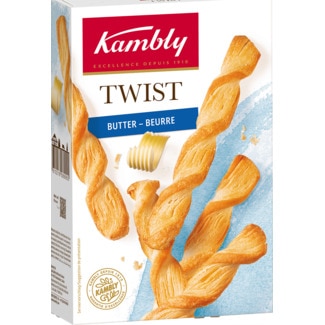 Kambly Bolachas Twist de Manteiga embalagem 100 g