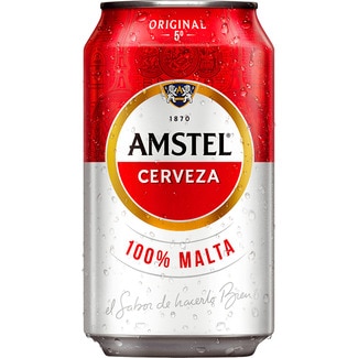 Cerveza rubia 100% Malta pack 12 latas 33 cl - Amstel