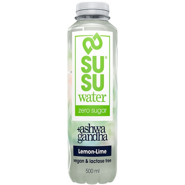 Wasser mit Ashwagandha Limetten-Zitronengeschmack Flasche 50 cl