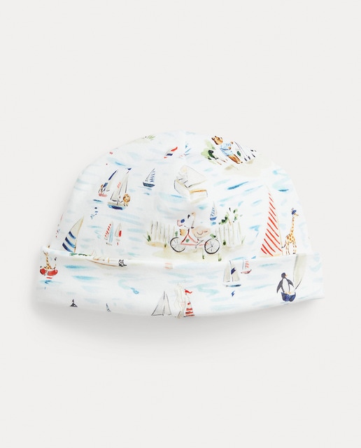Gorro de bebé niño de algodón estampada
