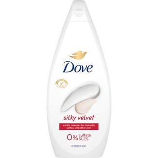 Dove Gel Banho Silk Velvet embalagem 720 ml