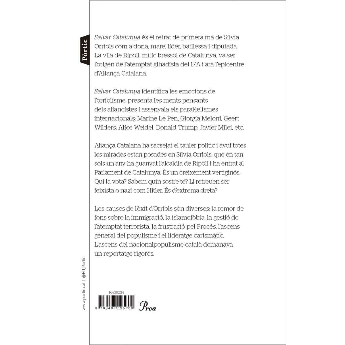 Salvar Catalunya: La gestació del nacionalpopulisme català (Capa mole com abas) 2