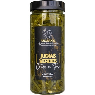 EL NAVARRICO judías verdes en tiras tarro 580 g
