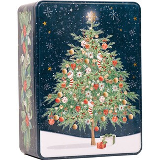 FARMHOUSE English biscuits made with toffee caramel chunks tin 400 g Christmas Tree