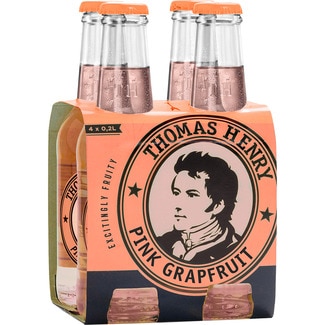 THOMAS HENRY soda soft drink with grapefruit 4-pack bottles 20 cl