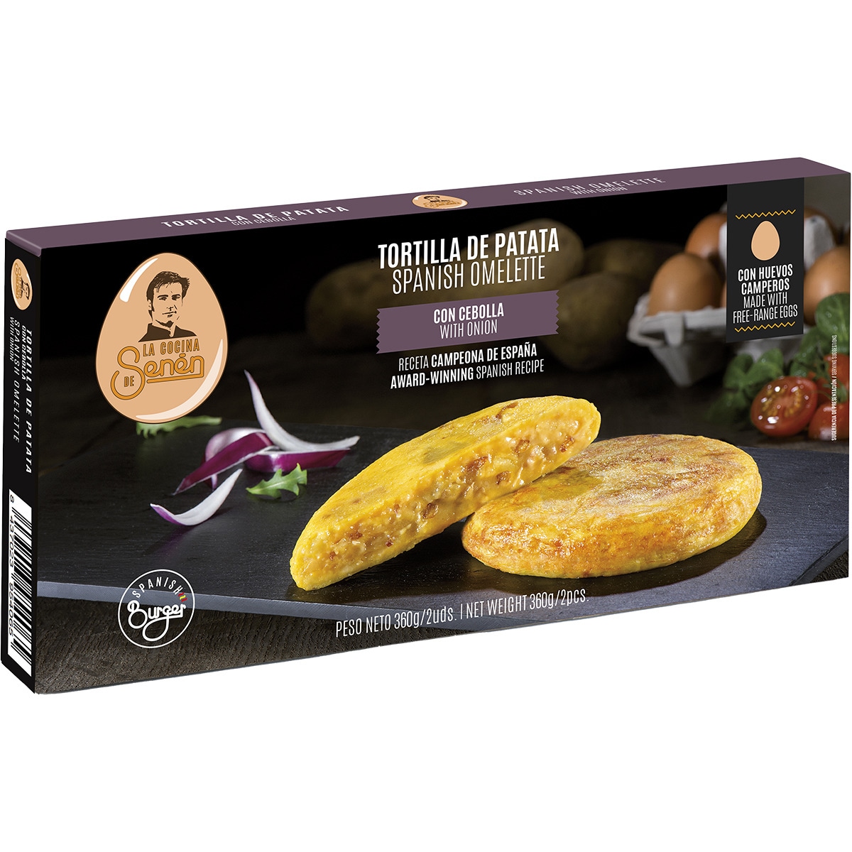 tortilla de patata con cebolla lista en 5 minutos sin gluten