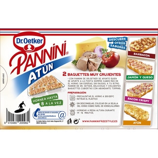 Atún 2 baguettes estuche 250 g - Dr.oetker Pannini