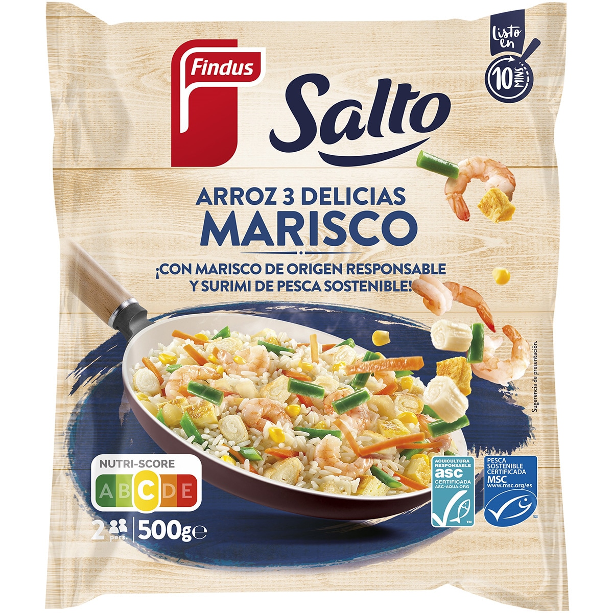 arroz 3 delicias con marisco