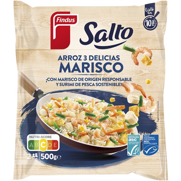 arroz 3 delicias con marisco bolsa 500 g