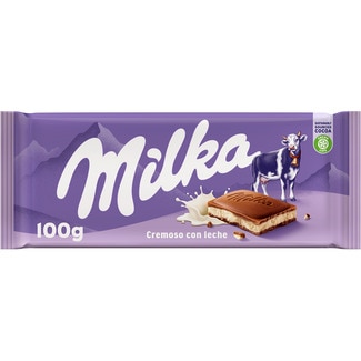 MILKA chocolate relleno de cremosa leche tableta 100 g