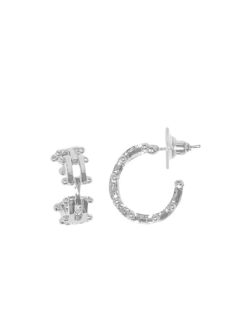 Pendientes Aro Rectangles Silver