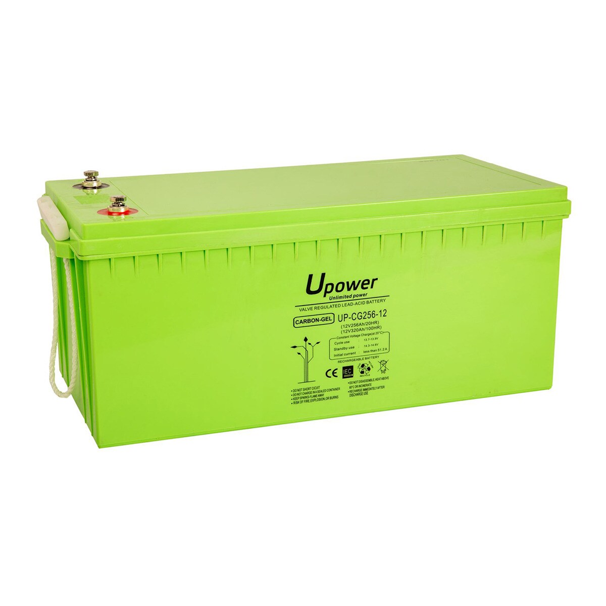 MASTER POWER – Batería Carbono-Gel sin Mantenimiento UP-CG256-12 250Ah.