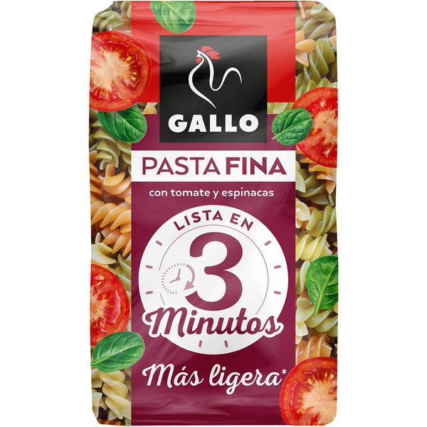 Fusilli mit Tomaten und Spinat feine Pasta 3 Minuten Paket 400 g