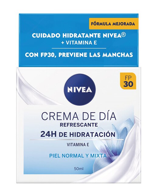 NIVEA – Crema De Día Hidratante Y Refrescante Piel Normal Y Mixta Spf 30 50 ml Nivea.
