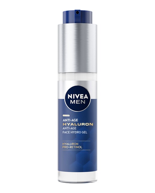 NIVEA MEN – Gel Facial Hyaluron Hidratante Antiedad 50 ml Nivea Men.