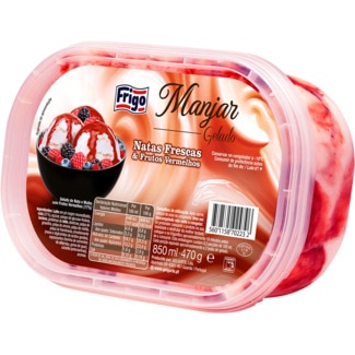 Frigo Gelado Manjar Natas Frescas & Frutos Vermelhos embalagem 850 ml