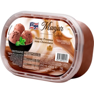 Frigo Gelado de Natas Frescas com Chocolate embalagem 850 ml