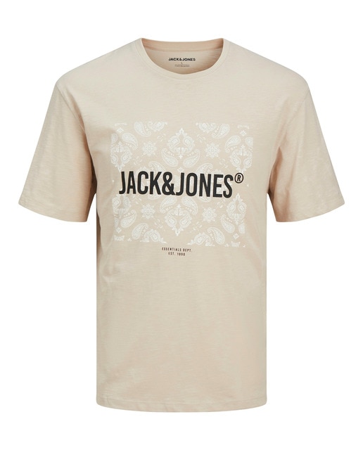 Camiseta de hombre manga corta con print frontal para hombre