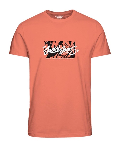 Camiseta de mangas cortas con print frontal de hombre