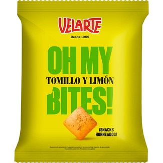 VELARTE Oh my bites! Baked snacks with thyme and lemon bag 80 g