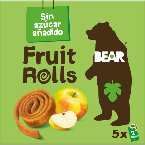 Fruit Rolls dried apple rolls, gluten-free and no added sugar ages 3+ years container 100 g