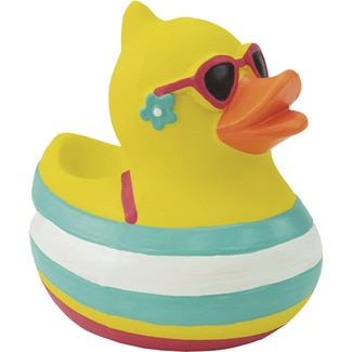 FRED&RITA blue latex duck dog toy 9 cm 1 each