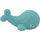 FRED&RITA blue latex whale dog toy 7 cm 1 each