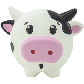 FRED&RITA latex cow dog toy 7.2 cm 1 each