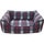 FRED&RITA red and green tartan bed for dogs and cats 61x45x21 cm 1 each