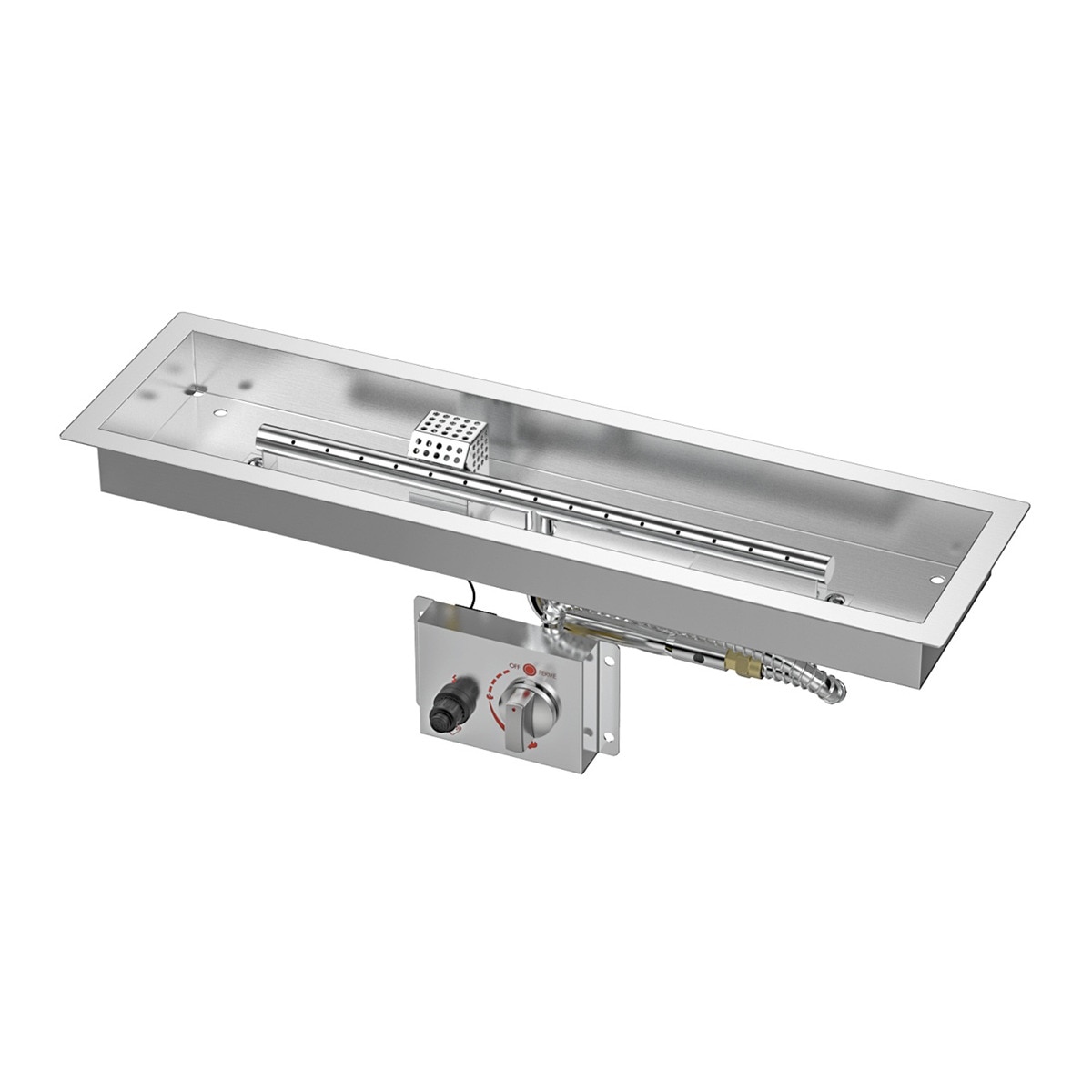 Imagen 0 de Quemador Exterior Gas Rectangular Nora 630 x 180 Gas Natural