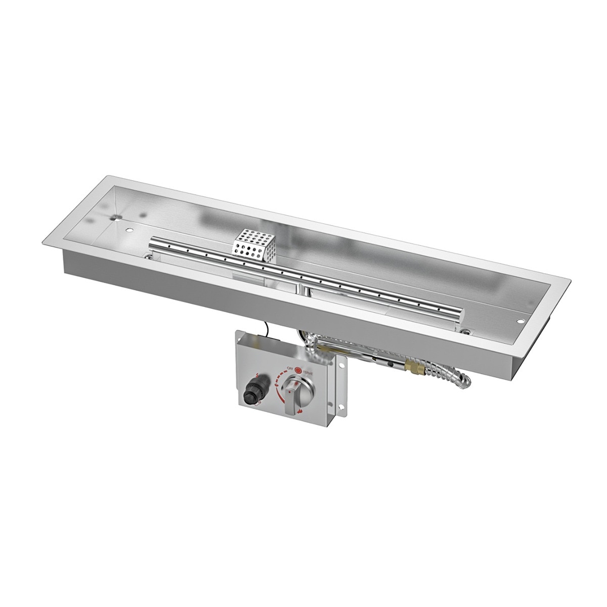 Imagen 0 de Quemador Exterior Gas Rectangular Nora 950 x 190 Gas Natural