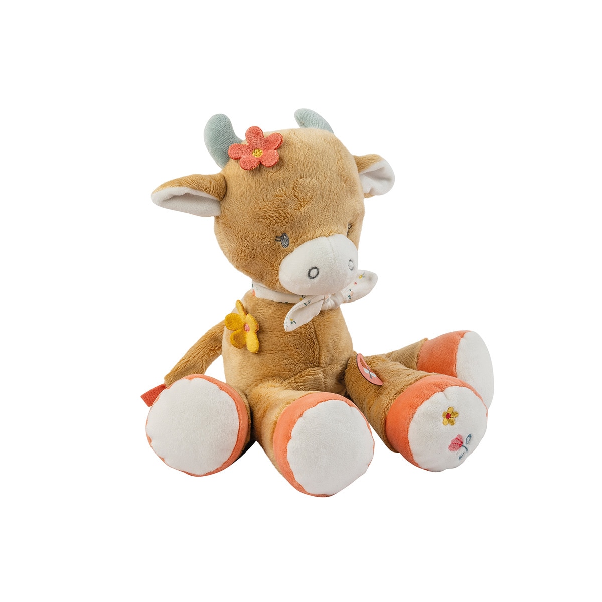 Nattou – Peluche vaca Nattou 20cm colección Mila, Zöe & Lana.